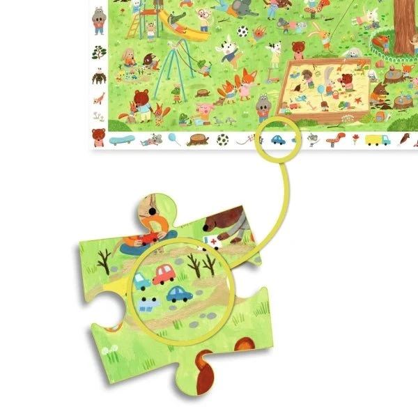 Wimmelpuzzle Spielplatz 35 Teile – Djeco
