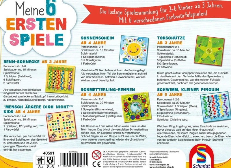Meine 6 ersten Spiele im Metallkoffer