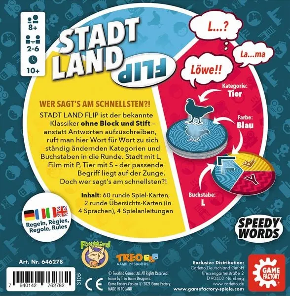 Game Factory - Stadt Land Flip