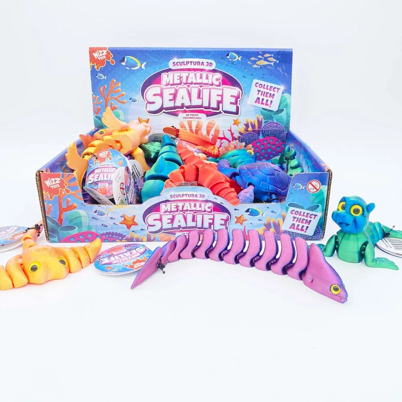 Sculptura 3D – Metallic Sealife Figuren, 10 cm