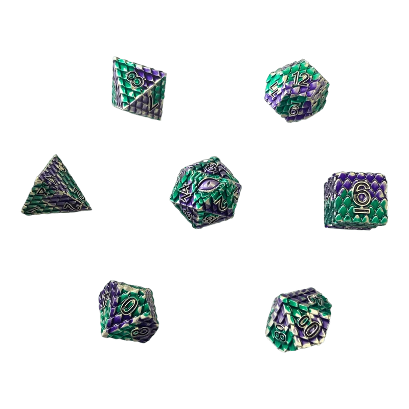 Dragon Scale Grün/Lila Set