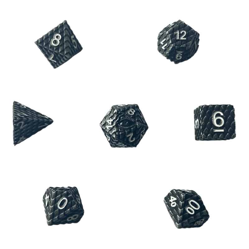 Dragon Scale Silber Set