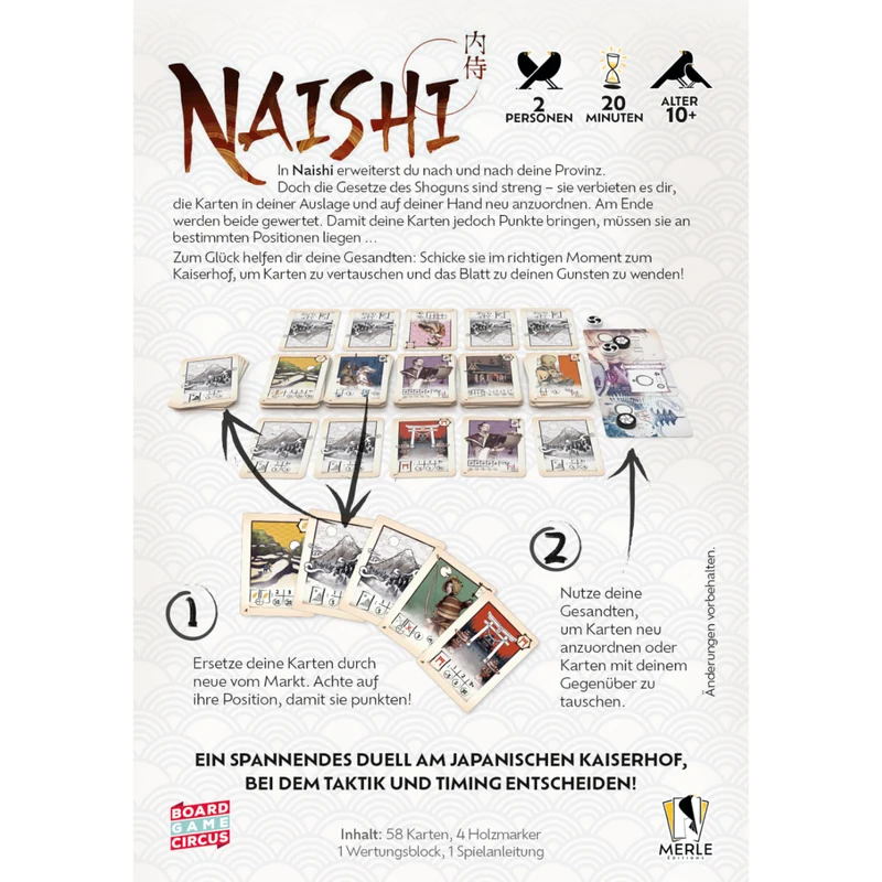 Naishi (Bundle) - Tatktisches Kartensammel- und -legespiel für zwei