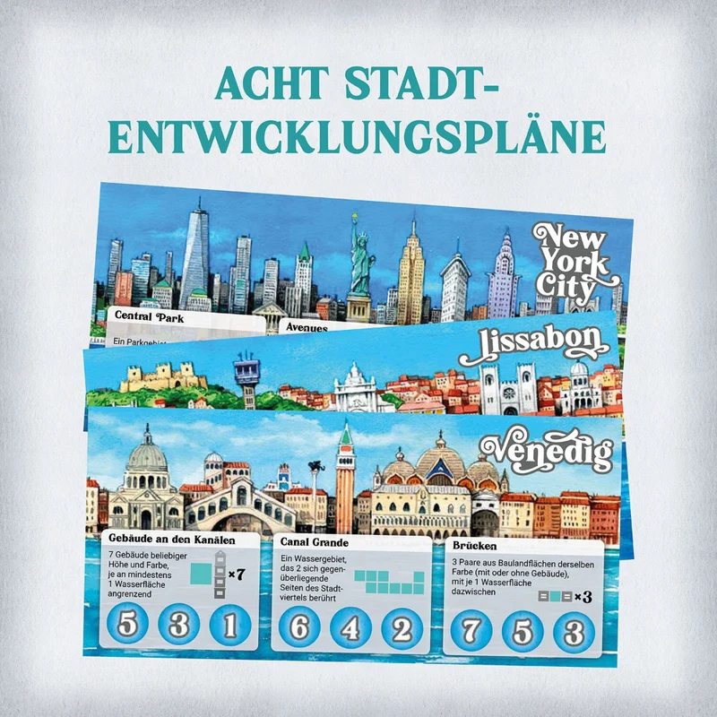 Cities - Schnelles Städteplanspiel für Familien