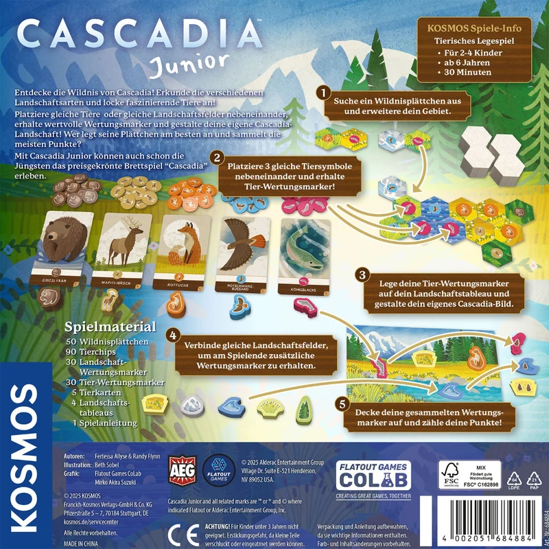 Cascadia Junior - Eines der schönsten Kinderspiele des Jahres