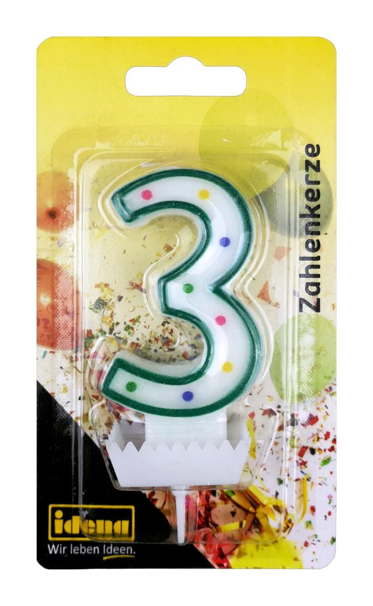 Partyzubehör - Geburtstagskerze 3