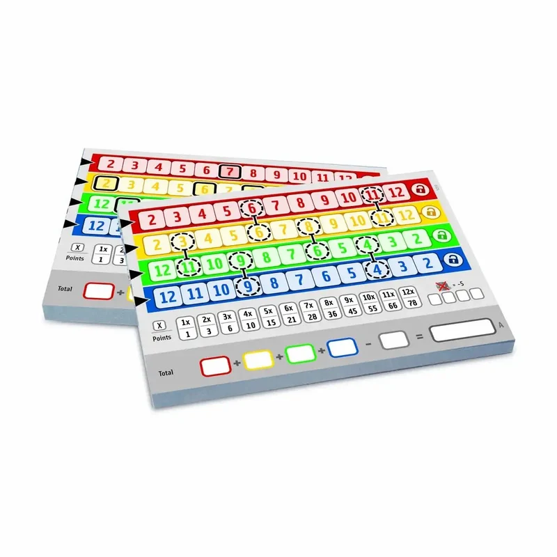 Qwixx Connected Zusatzblöcke – 2x 80 Blatt Nachfüllpack
