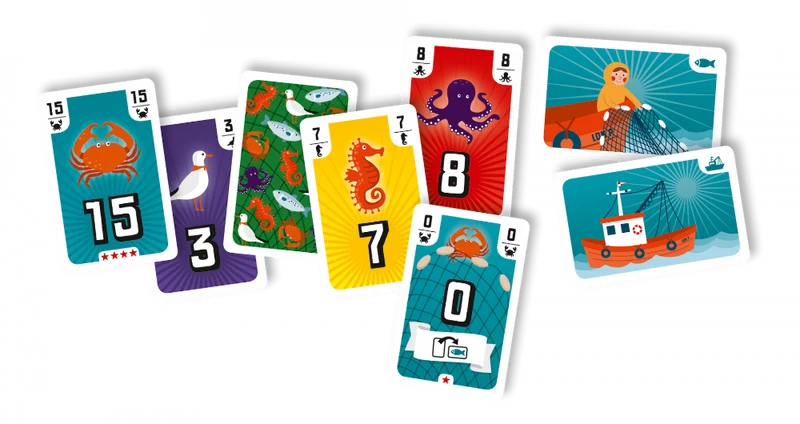 Fischen - Stichspiel trifft auf Deckbau