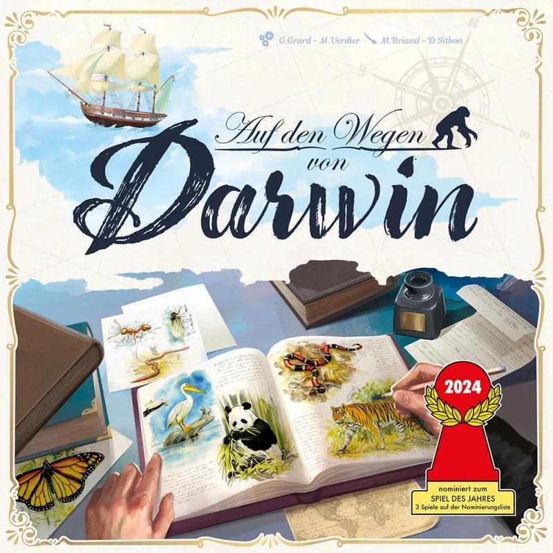 Auf den Wegen von Darwin - Plättchen-Sammelspiel für Familien