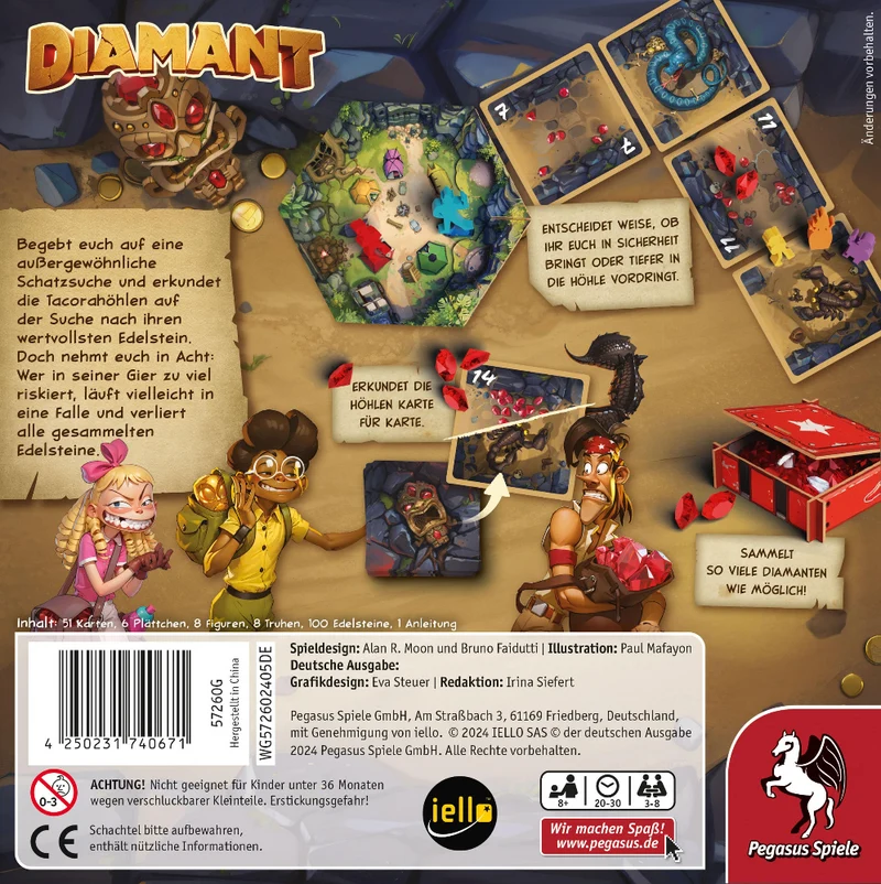Diamant - Der Push-Your-Luck Klassiker in der Neuauflage