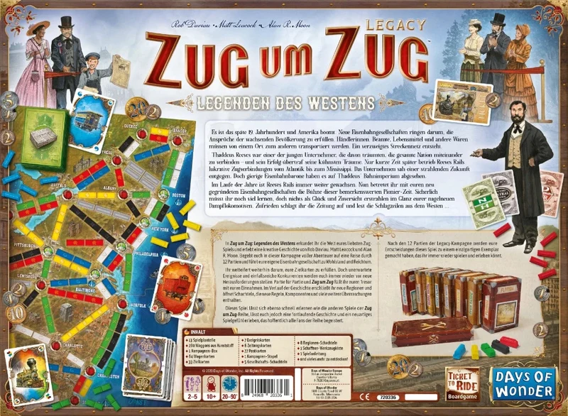 Zug um Zug : Legenden des Westens - Der Klassiker im Legacy-Format