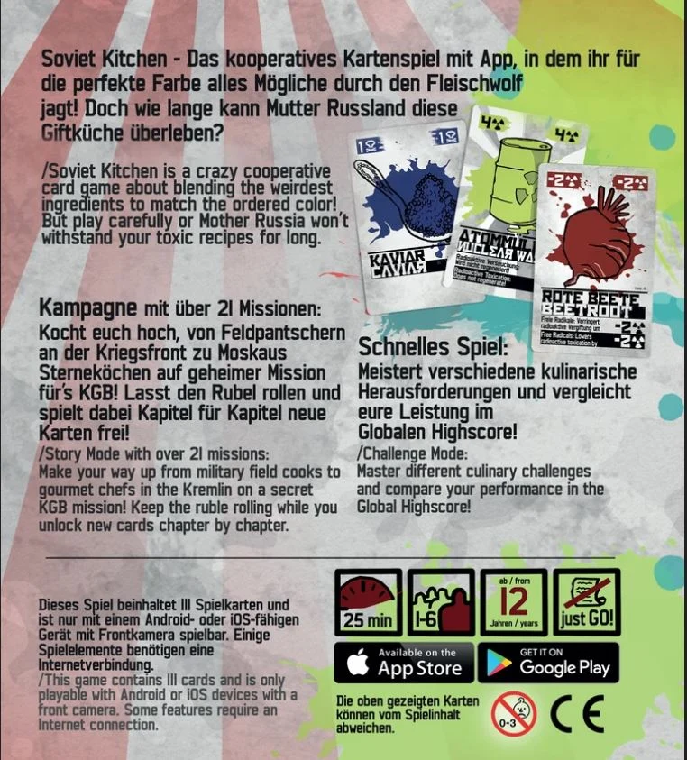 Soviet Kitchen Unleashed - Lustiges Kartenspiel mit App-Steuerung