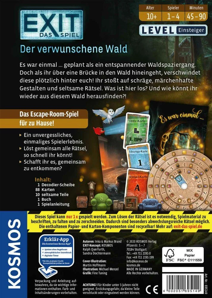 Spiel - EXIT: Der Verwunschene Wald
