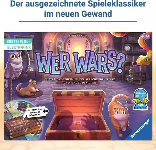 Ravensburger Wer war’s? – Elektronisches Detektivspiel ab 6 Jahren