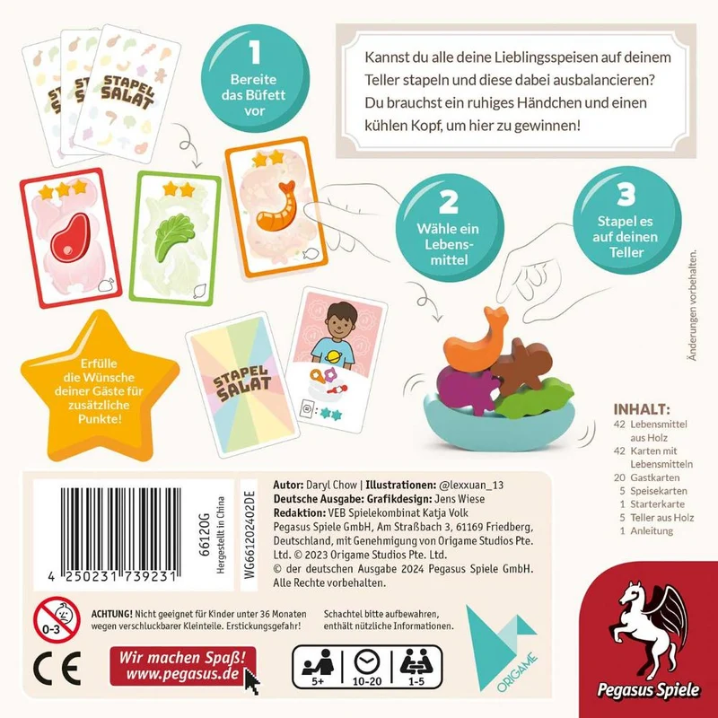 Stapelsalat - Geschicklichkeitsspiel für Kids
