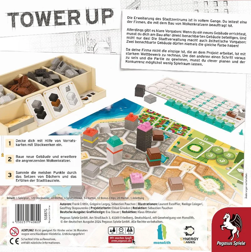 Tower Up - Raffiniertes abstraktes Städtebauspiel
