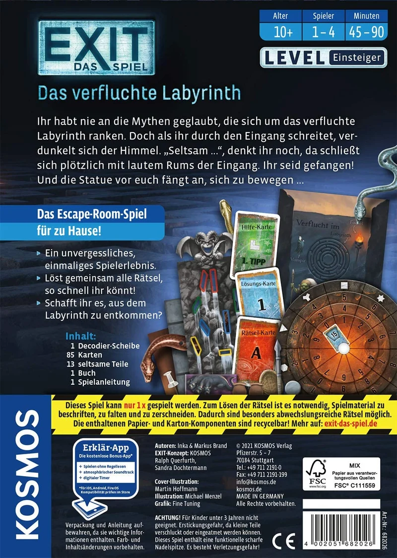 Spiel - EXIT: Das verfluchte Labyrinth