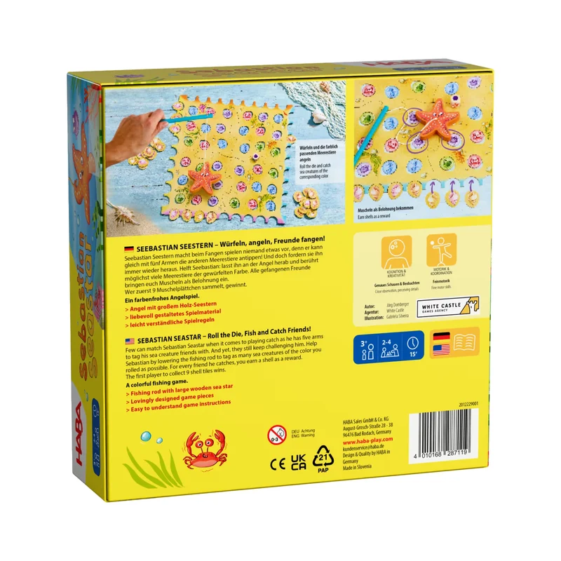 Seebastian Seestern - Magnetisches Angelspiel für Kindergartenkinder