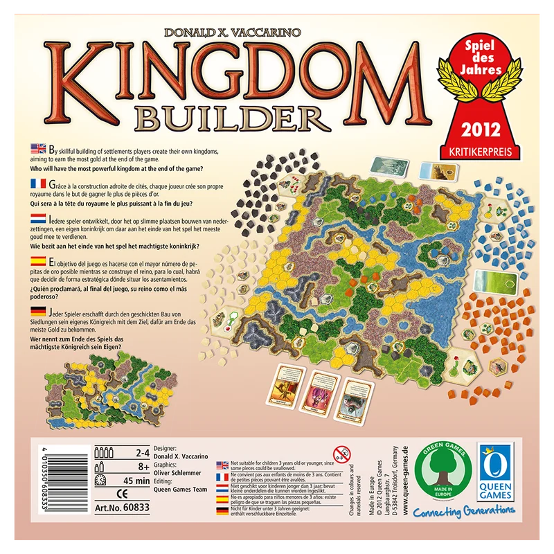 Kingdom Builder - Schnell gespieltes einfaches Familienspiel