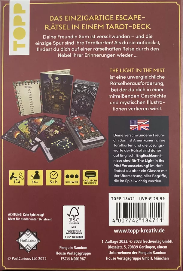 The Light in the Mist - Das besondere Rätselspiel mit Tarot-Karten