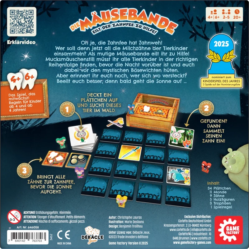 Die Mäusebande - Kooperatives Memospiel für Kids