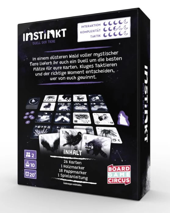 Instinkt - Tierisches taktisches Kartenlege-Duell