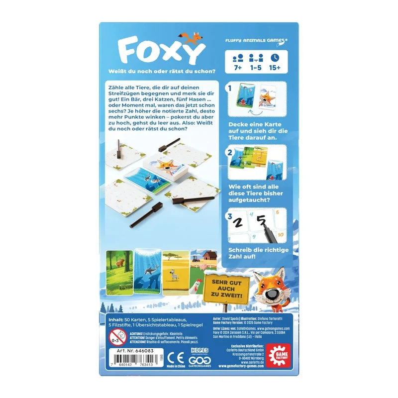 Foxy - Das Memo-Spiel für Zocker