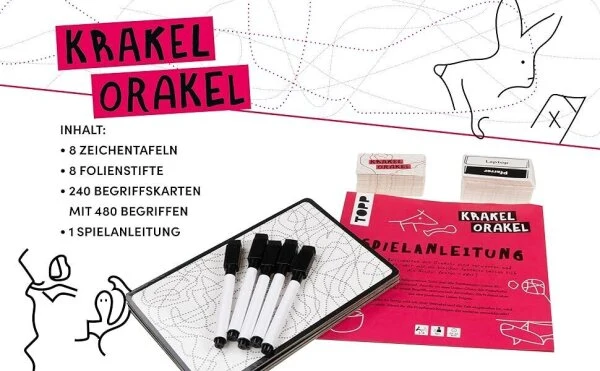 Krakel-Orakel – Ein kooperatives Familien- und Zeichenspiel