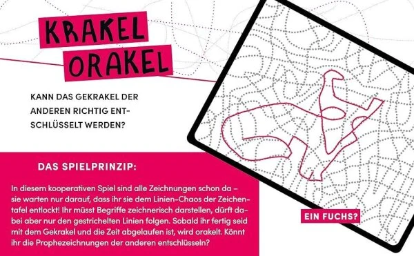 Krakel-Orakel – Ein kooperatives Familien- und Zeichenspiel