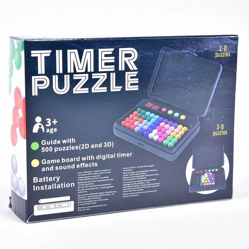 Timer Puzzle Reaktionsspiel 14,5 x 11 x 3 cm