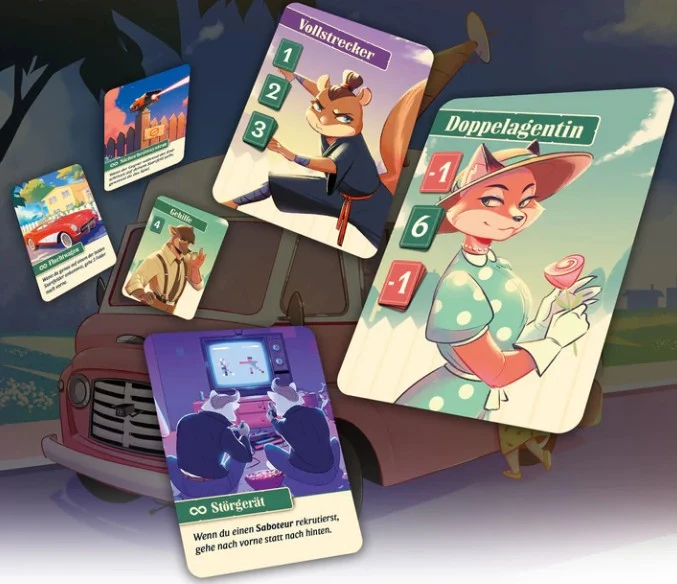 Agent Avenue - Spannendes Spionage-Kartenlegespiel für zwei