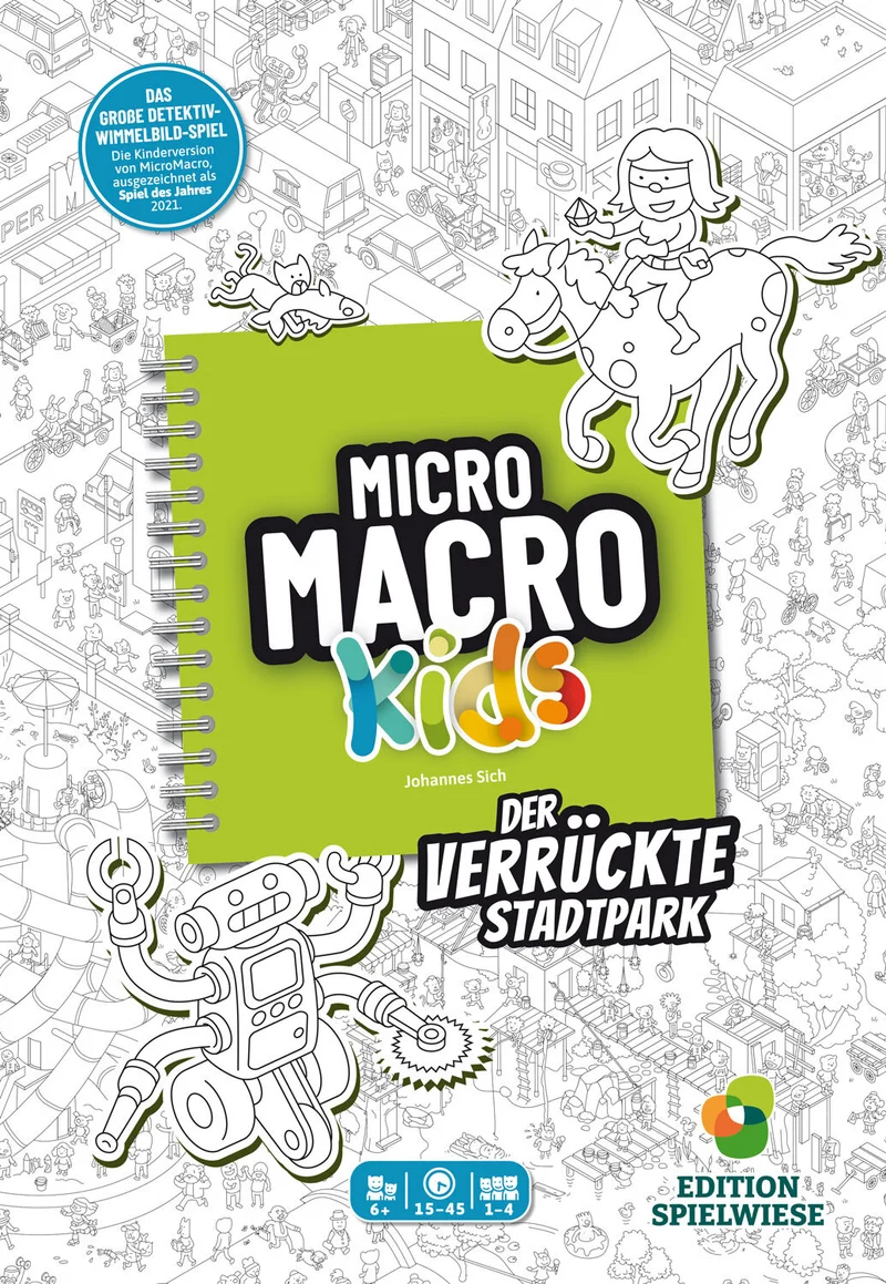 Micro Macro Kids: Der verrückte Stadtpark - 22 jugendfreie Micro Macro Rätsel für Kids