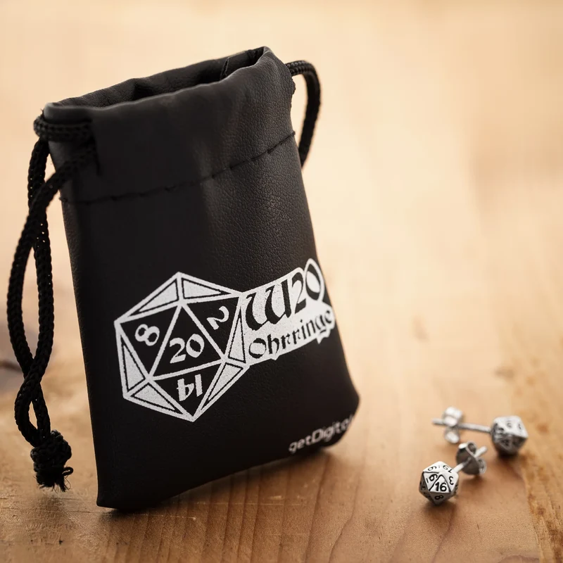 D20 Ohrringe 925er Silber