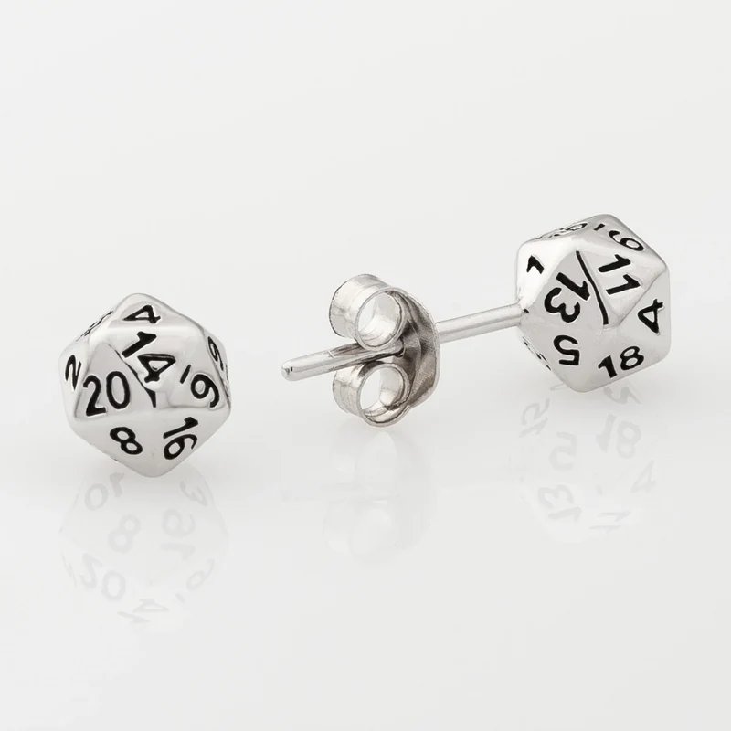 D20 Ohrringe 925er Silber