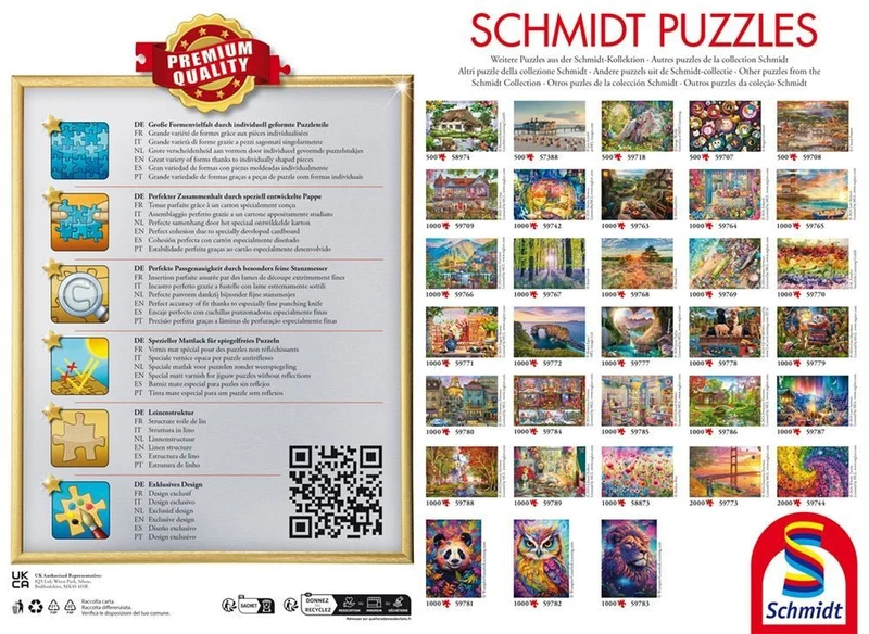 Puzzle Geheimnisvolle Tarotkarten 1000 Teile – Schmidt