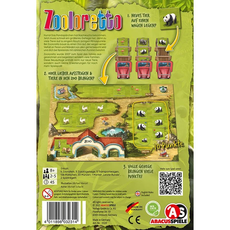 Zooloretto Brettspiel Neuauflage – Burst Spiele