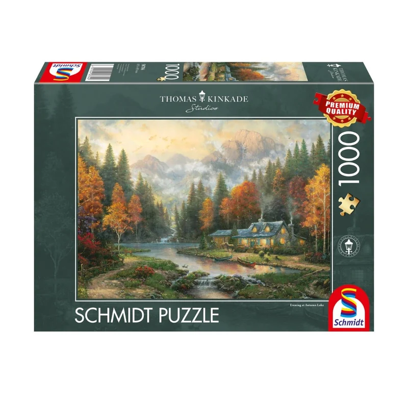 Puzzle Herbstabend am See 1000 Teile – Thomas Kinkade