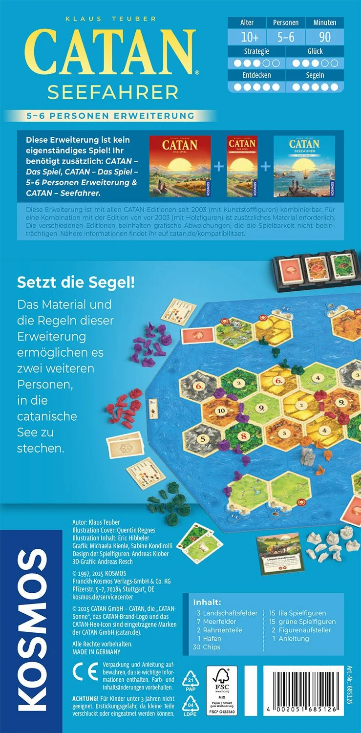 Seefahrer Erweiterung 5-6 Spieler – CATAN