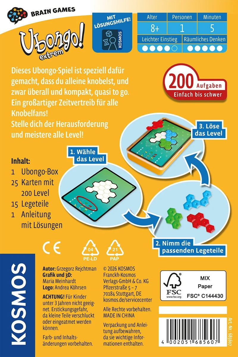Ubongo Extrem Brain Games ab 8 Jahren – Kosmos