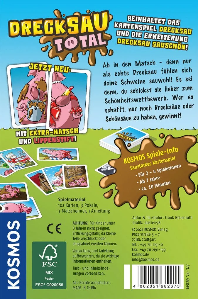 Drecksau total - Das Kartenspiel PLUS sauschöne Erweiterung