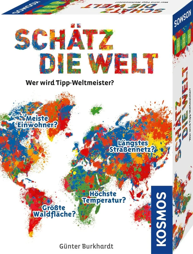 Geografie-Wissensspiel ab 10 Jahren – Kosmos