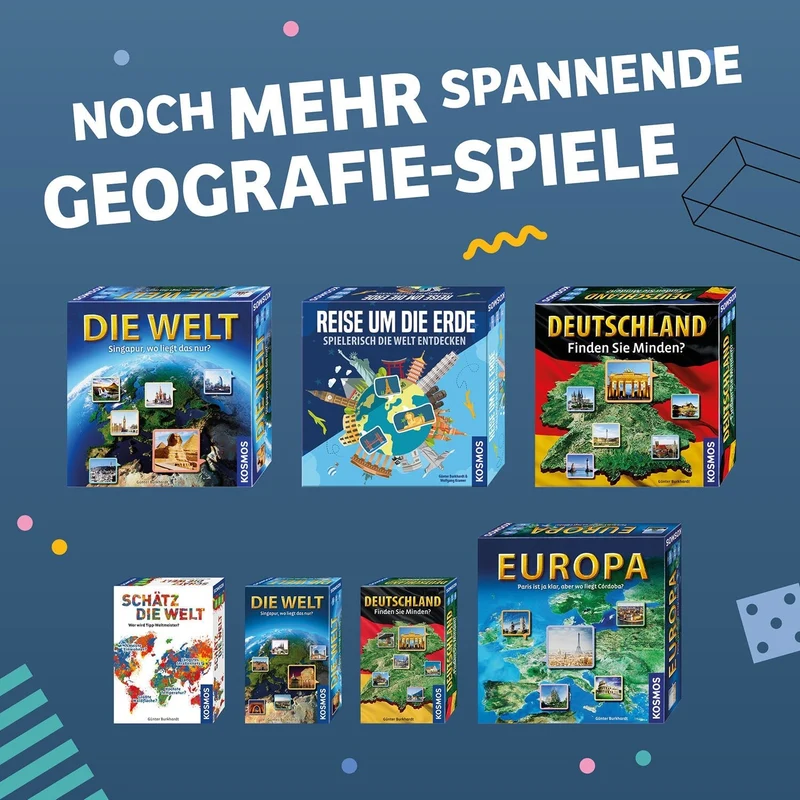 Geografie-Wissensspiel ab 10 Jahren – Kosmos