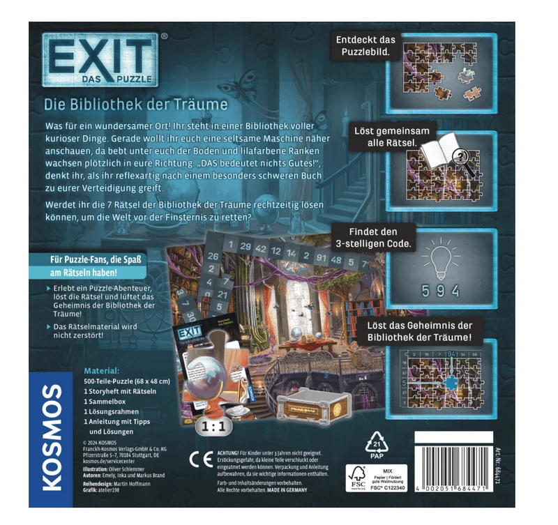 EXIT® – Das Puzzle: Die Bibliothek der Träume