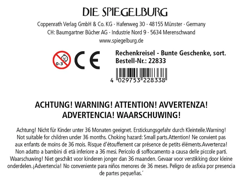 Rechenkreisel Bunte Geschenke – Die Spiegelburg