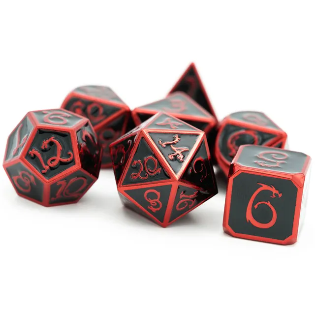 Drachenwürfel Black & Red