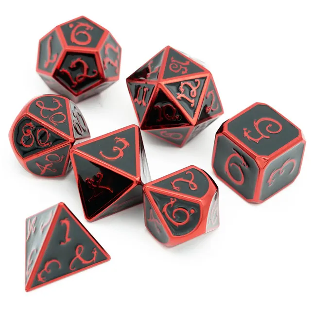 Drachenwürfel Black & Red
