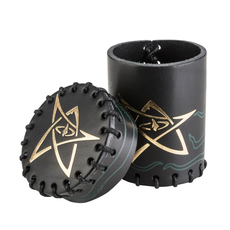 Call of Cthulhu Black & Green Würfelbecher aus Leder