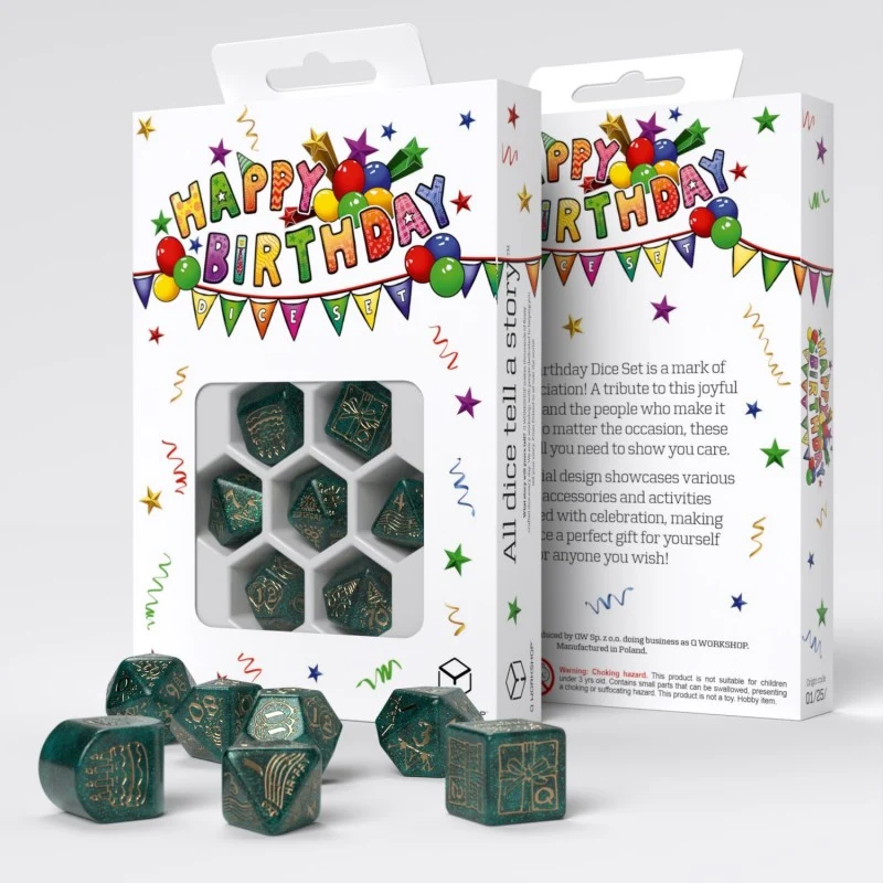 Happy Birthday Dice Set: Balloons