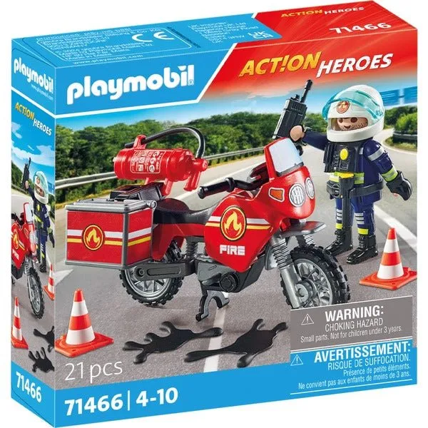 Playmobil® City Action Heroes 71466 - Feuerwehrmotorrad am Unfallort