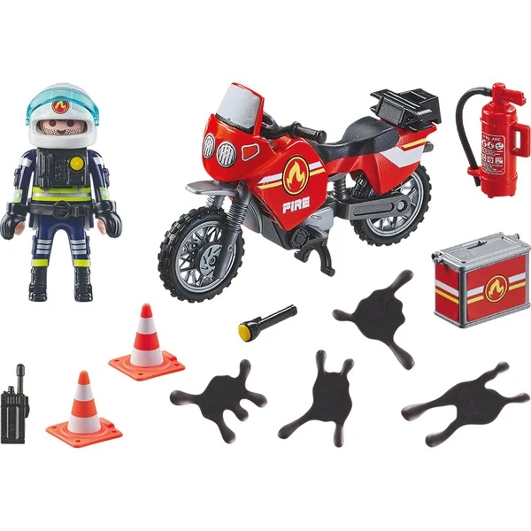 Playmobil® City Action Heroes 71466 - Feuerwehrmotorrad am Unfallort